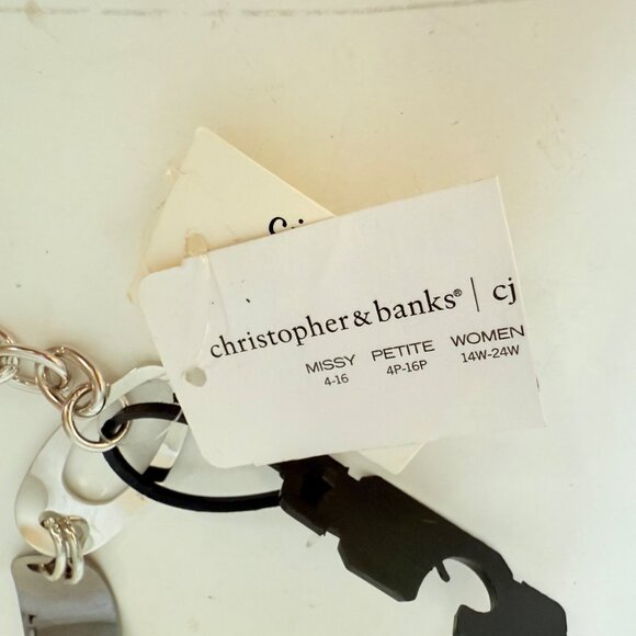 Cj Banks Link Chain Belt Silver Tone Size 2X/3X Edgy Statement Waist Accessory - Picture 9 of 15